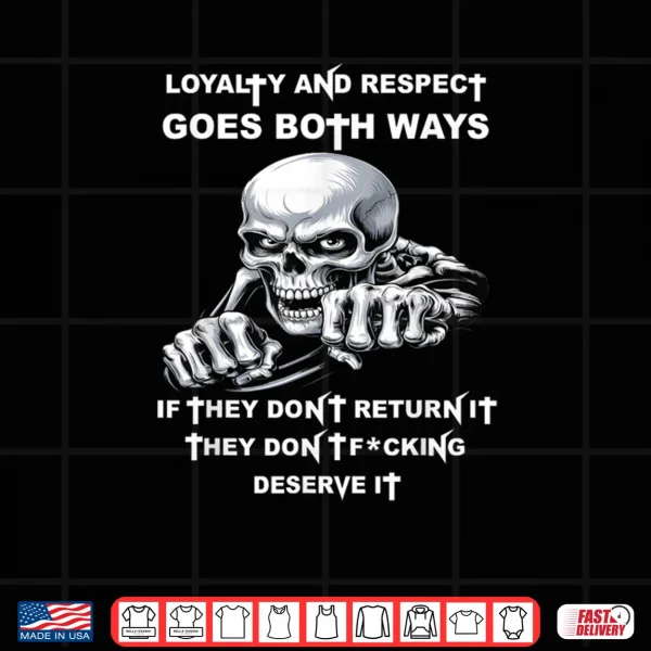 Design Loyalty and Respect Goes Both Ways If They Dont Return It Shirt
