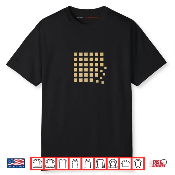 Cascade Abstract Minimalist Falling Squares Shirt