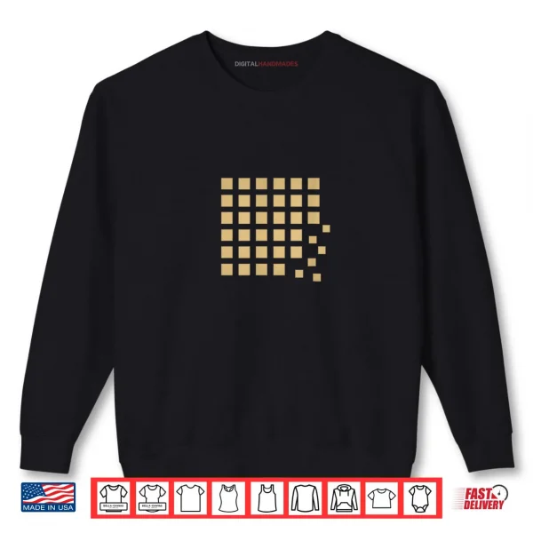 Sweatshirt Cascade Abstract Minimalist Falling Squares Shirt
