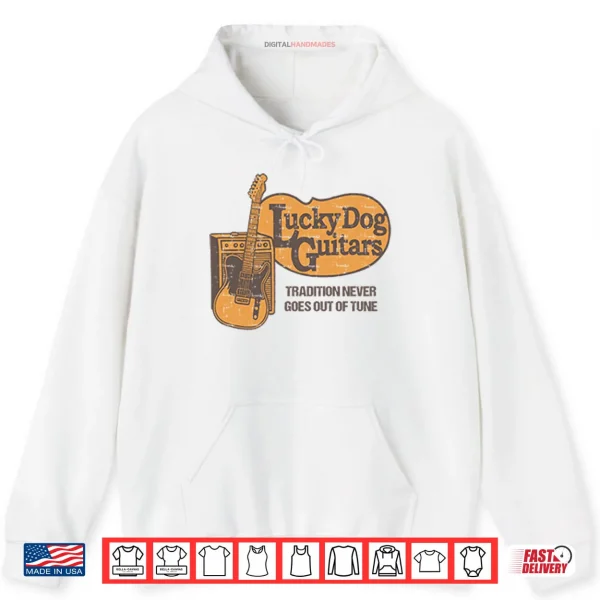 Hoodie Lucky Dog Guitars Cracker Barrel Shirt
