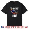 65th Birthday 1960 Fishermen Bass Fishing 65 Year Old Shirt
