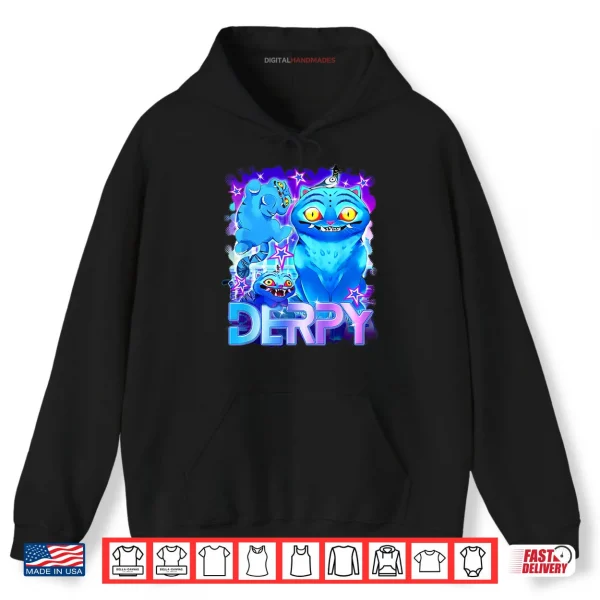 Hoodie Anime Cute Blue Tiger Derpy Vintage Animated KPop Demon Hunters Shirt
