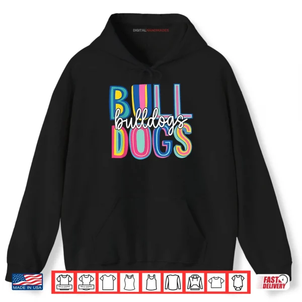 Hoodie Bulldogs School Mascot Back To School Team Spirit Shirt