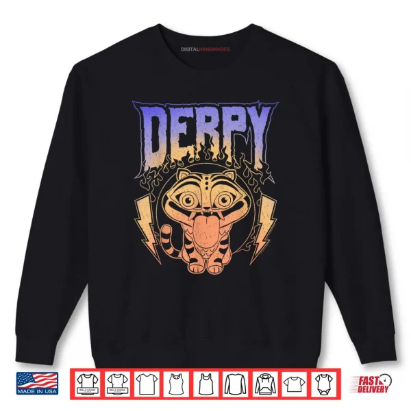 Sweatshirt Derpy Retro Metal Band Style Logo Shirt