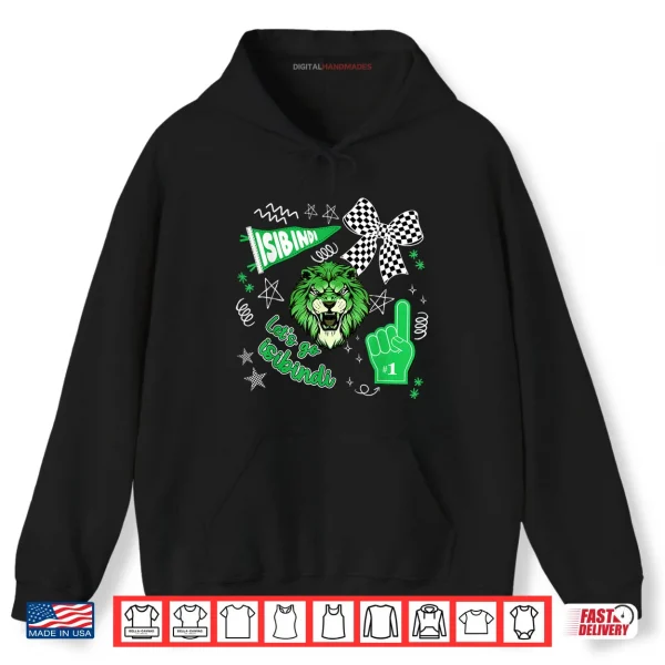 Hoodie Lets Go Isibindi Retro Cheering School Spirit Shirt