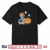 Cool Teen Boy Skeleton Gaming Halloween Shirt