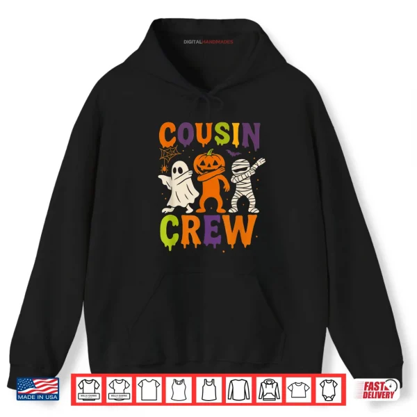 Hoodie Cousin Crew 2025 Kids Matching Cousins Spooky Halloween Shirt