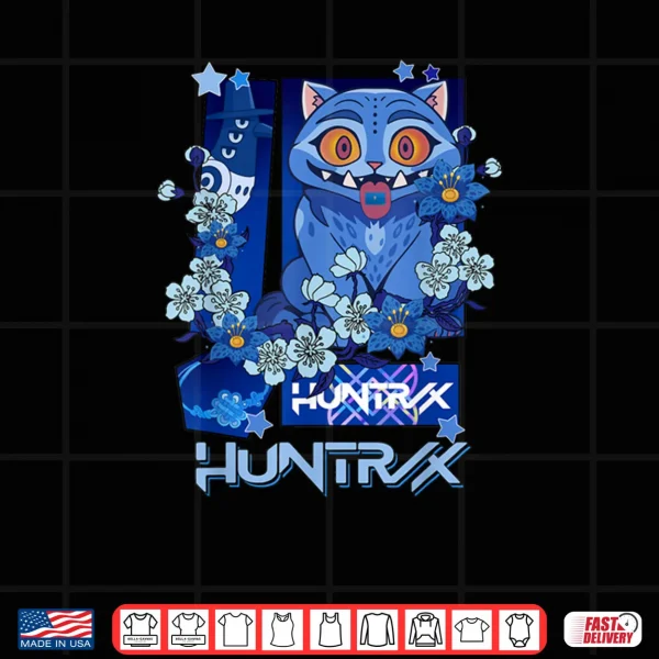 Design Colorful and Splendid Tiger Derpy Anime Style KPop Demon Hunters Shirt