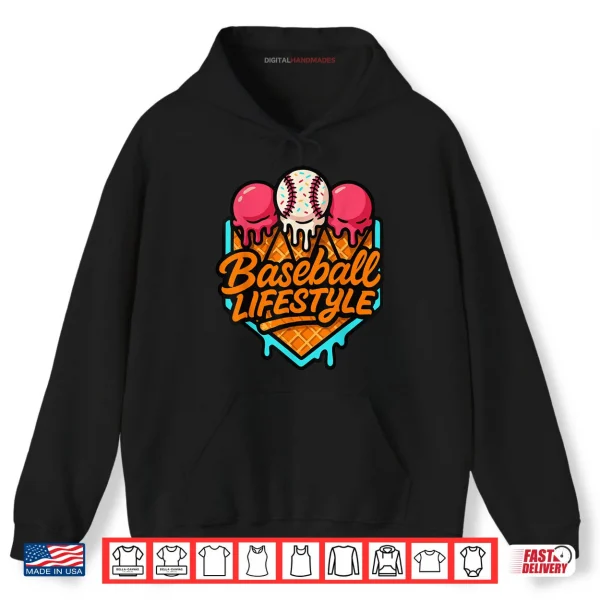 Hoodie Baseball Lifestyle 101 Apparel Youth Baseball Drip Icecream Shirt