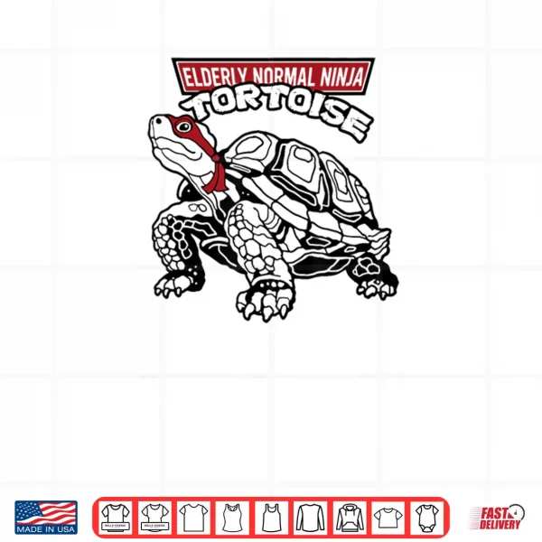 Design Elderly Normal Ninja Tortoise Shirt