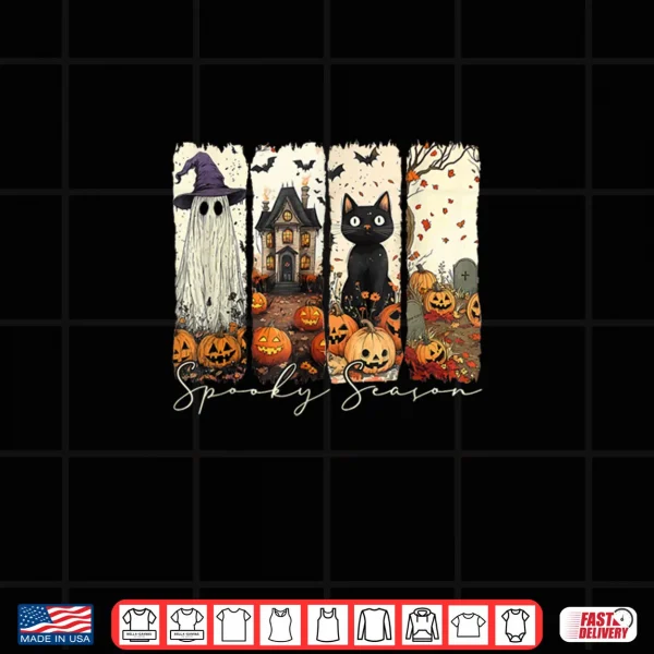 Design Vintage Halloween Horror Spooky Season Shirt
