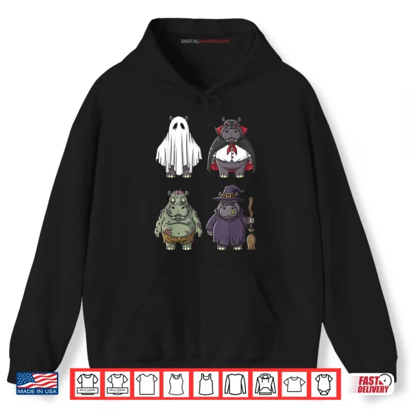 Hoodie Hippo Halloween Shirt