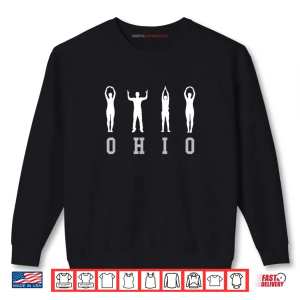 Sweatshirt Ohio People Silhouette O H I O Buckeye Home State Shirt