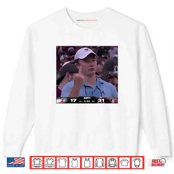Sweatshirt Middle Finger Alabama Fan Viral Meme Shirt