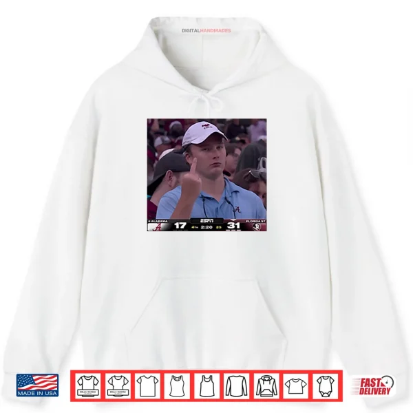 Hoodie Middle Finger Alabama Fan Viral Meme Shirt