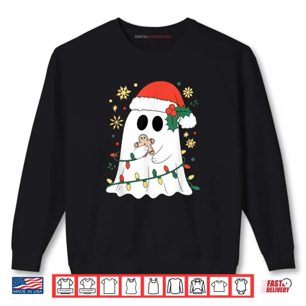 Sweatshirt Ghost Christmas Santa Spooky Christmas Shirt