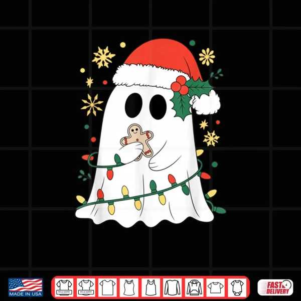 Design Ghost Christmas Santa Spooky Christmas Shirt