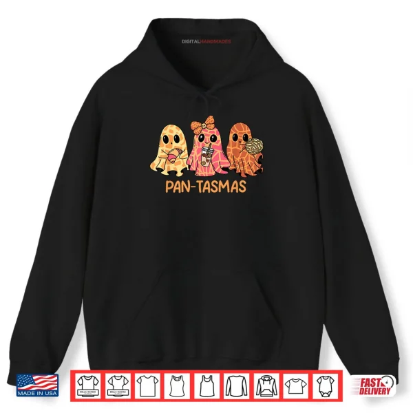 Hoodie Pantasmas Ghost Funny Pan Dulce Conchas Mexican Halloween Shirt