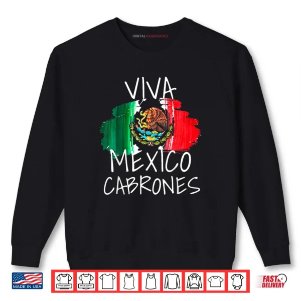 Sweatshirt Viva Mexico Mexican Independence Day 15 September Cinco Mayo Shirt