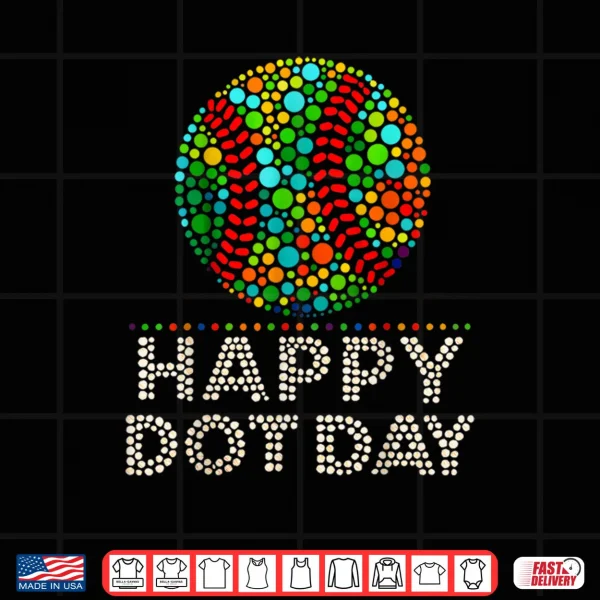 Design Happy Dot Day Baseball Shirt