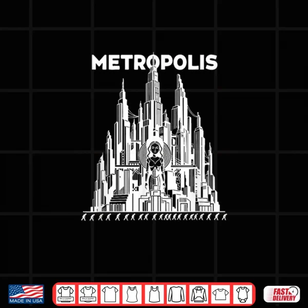 Design Fritz Langs Metropolis Silent Sci Fi Classic Shirt