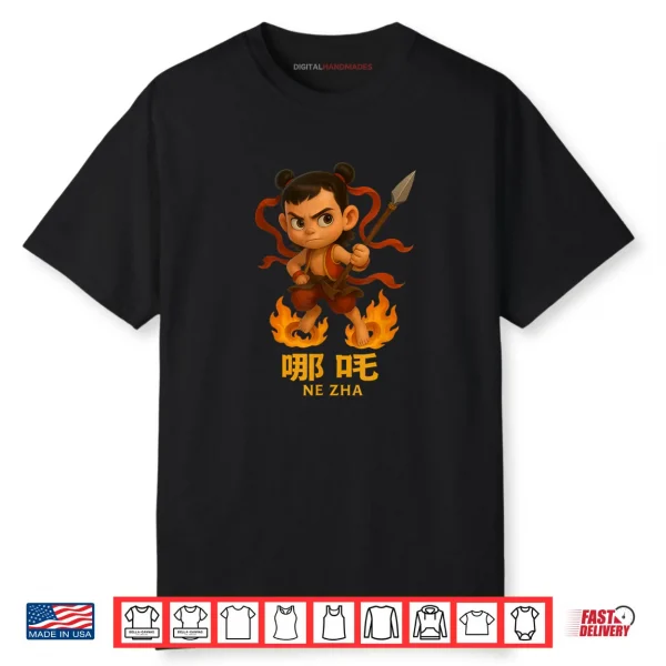 Nezha Chinese Myth Lotus Hero Shirt