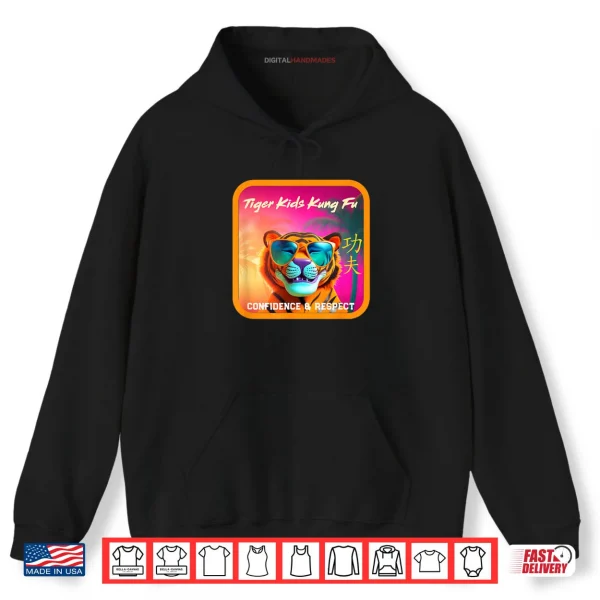 Hoodie Tiger Kids Kung Fu Logo Shirt