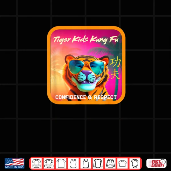 Design Tiger Kids Kung Fu Logo Shirt