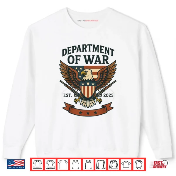 Sweatshirt Department of War Established 2025 DOW Shirt