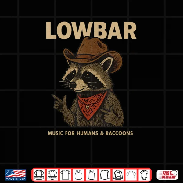 Design Lowbar Fingergun Raccoon Shirt