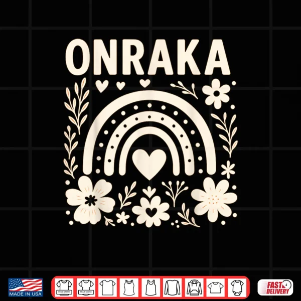 Design Onraka Bright Orange Rainbow Spirit Shirt
