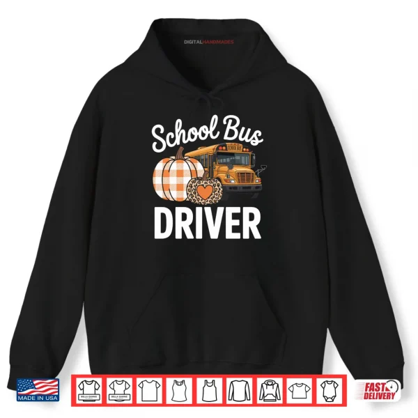Hoodie Fall School Bus Driver Thanksgiving Autumn Shirt