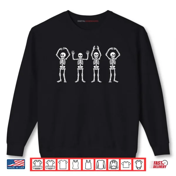 Sweatshirt O H I O Skeleton Halloween Funny Ohio State Shirt