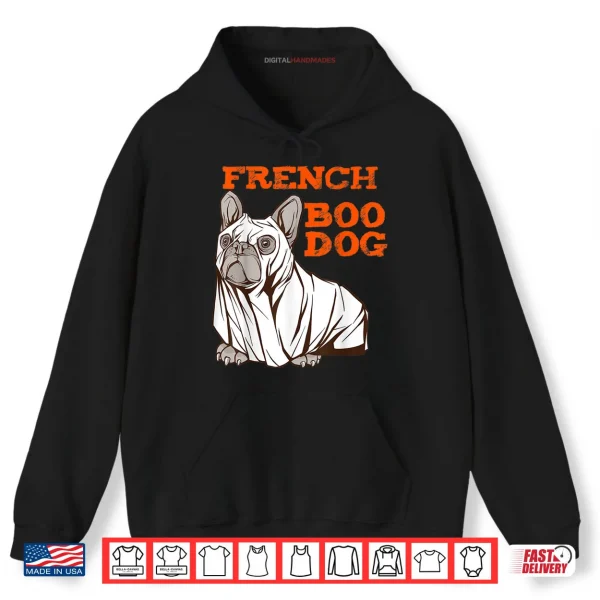 Hoodie French Bulldog Halloween Costume Boo Dog Shirt