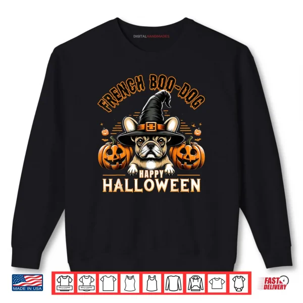 Sweatshirt French Bulldog Happy Halloween cute Boodog Halloween Bulldog Shirt