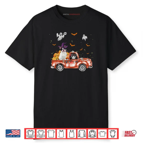 French Bulldog Truck Pumpkin Halloween Gift For Dog Lovers Shirt