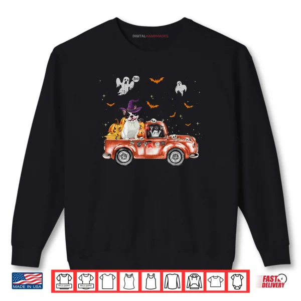 Sweatshirt French Bulldog Truck Pumpkin Halloween Gift For Dog Lovers Shirt