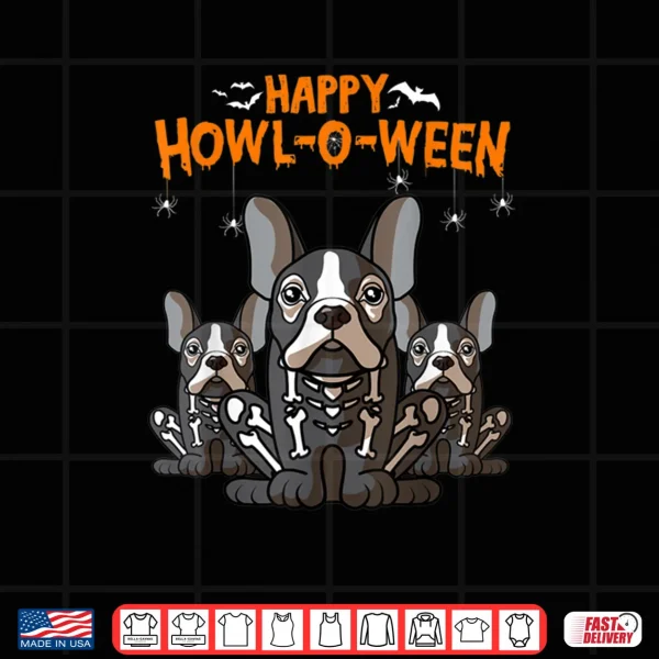 Design Howl o ween French Bulldog Dog Costume Halloween Shirt