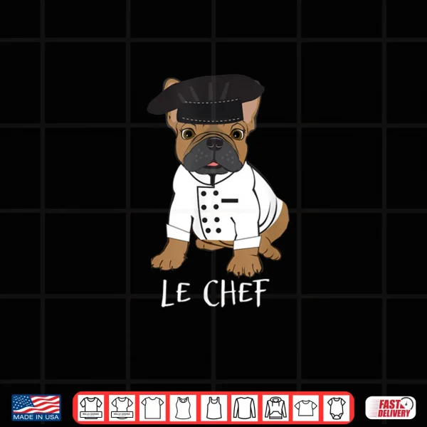 Design Le Chef Cute French Bulldog Halloween Shirt