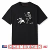 Skeleton Chasing French Bulldog Halloween Dog Mom Pet Lover Shirt