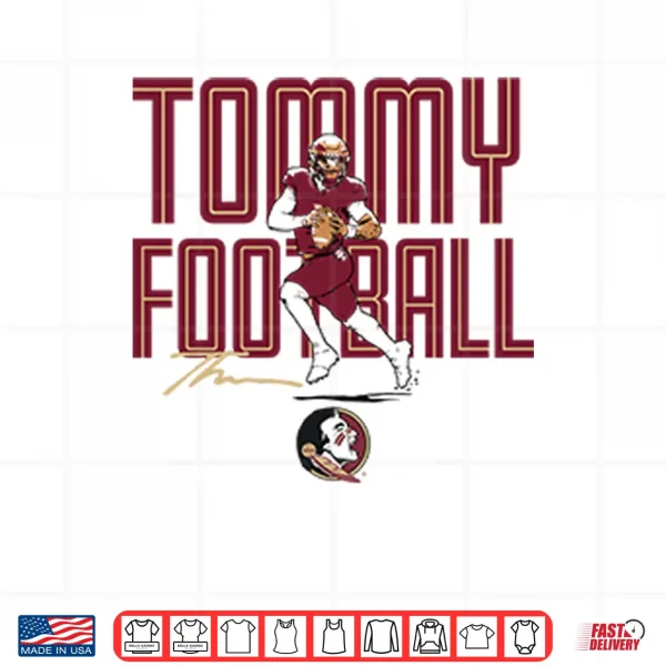 Design Florida State Seminoles Tommy Castellanos Tommy Football Shirt