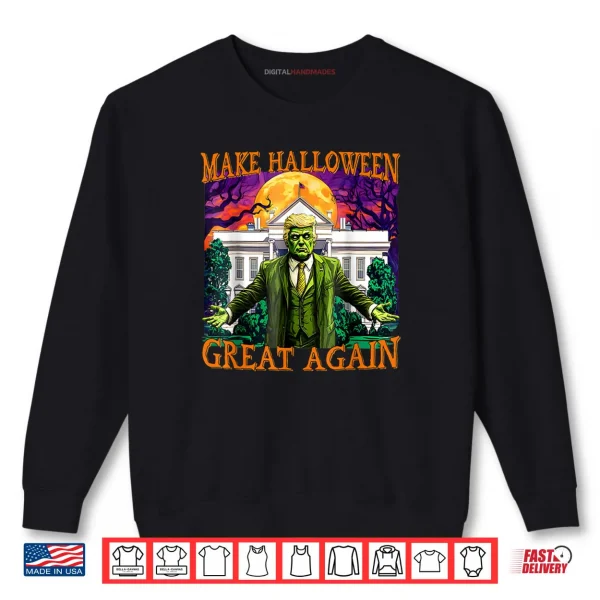 Sweatshirt Donald Trump Zombie Make Halloween Great Again Trump Costume Shirt
