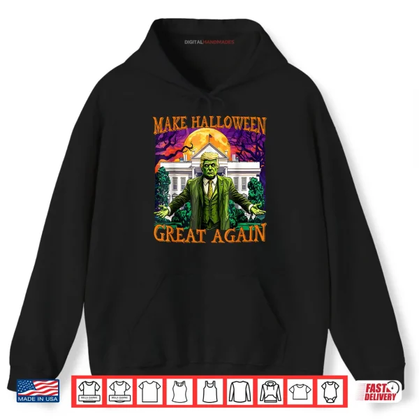 Hoodie Donald Trump Zombie Make Halloween Great Again Trump Costume Shirt
