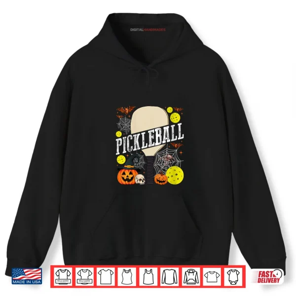 Hoodie Pickleball Paddle Pumpkins Halloween Costume Day Shirt