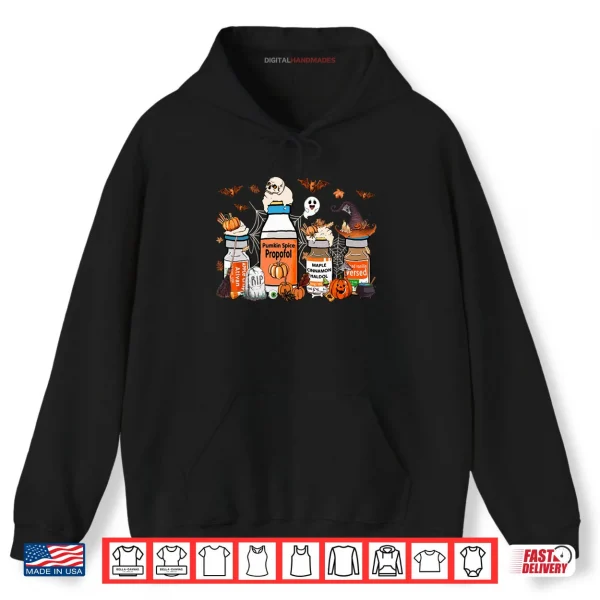 Hoodie Propofol Ativan Versed ICU Nurse Halloween Costume Day Shirt