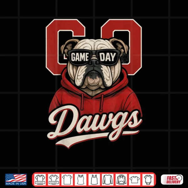 Design Bulldogs Graphic Go Dawg Shirt