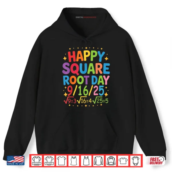 Hoodie Cool Retro Happy Square Root Day Number Joke Shirt