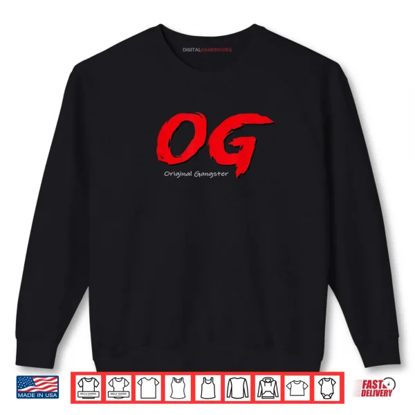 Sweatshirt OG Graphic Bold Red Brush Style Shirt