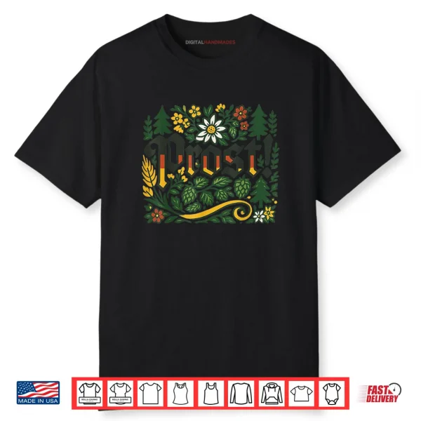 Oktoberfest Drinking Vintage German Prost Shirt