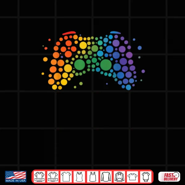 Design Dot Day Gaming Controller Polka Dots Shirt